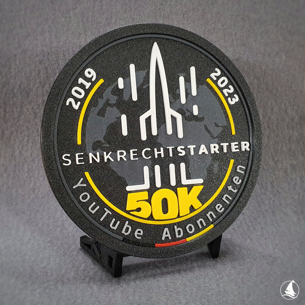 Senkrechtstarter - 50k Abonnenten 3D-Druck Patch