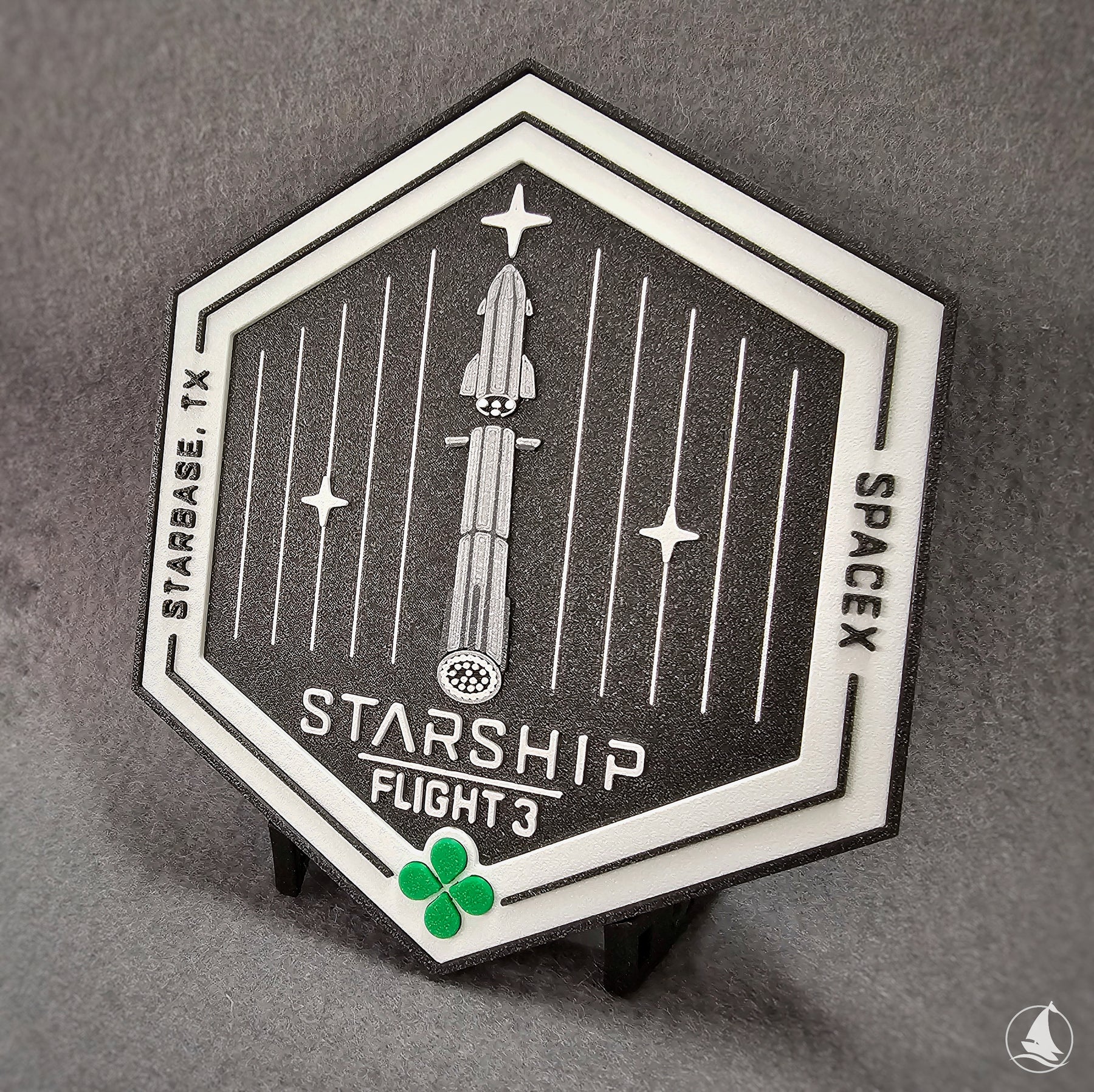 SpaceX Starship - Test Flight 3 - 3D-Druck Patch