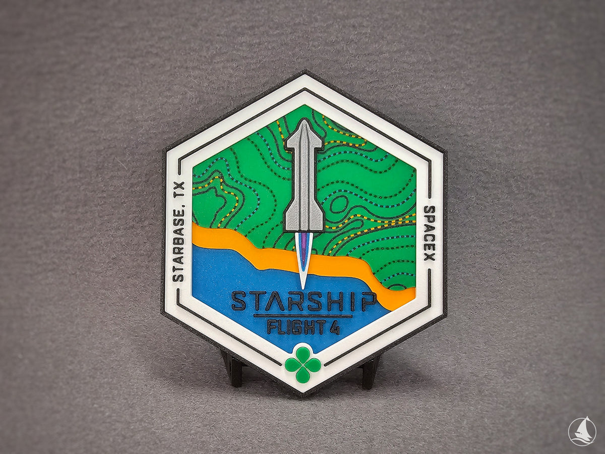 SpaceX Starship - Test flight 4 - 3D print patch