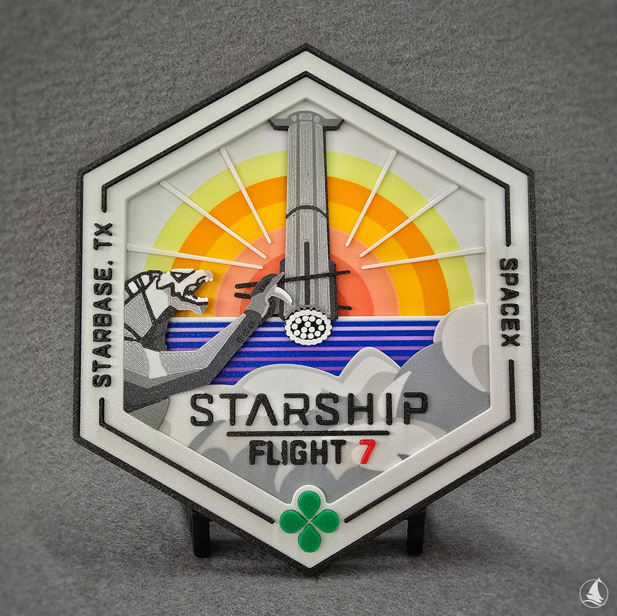 SpaceX Starship - Test flight 7 - 3D print patch