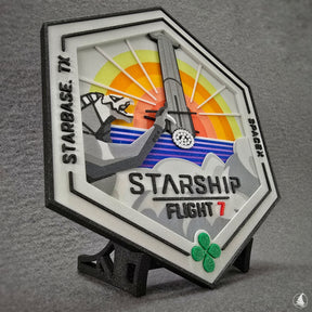 SpaceX Starship - Test Flight 7 - 3D-Druck Patch